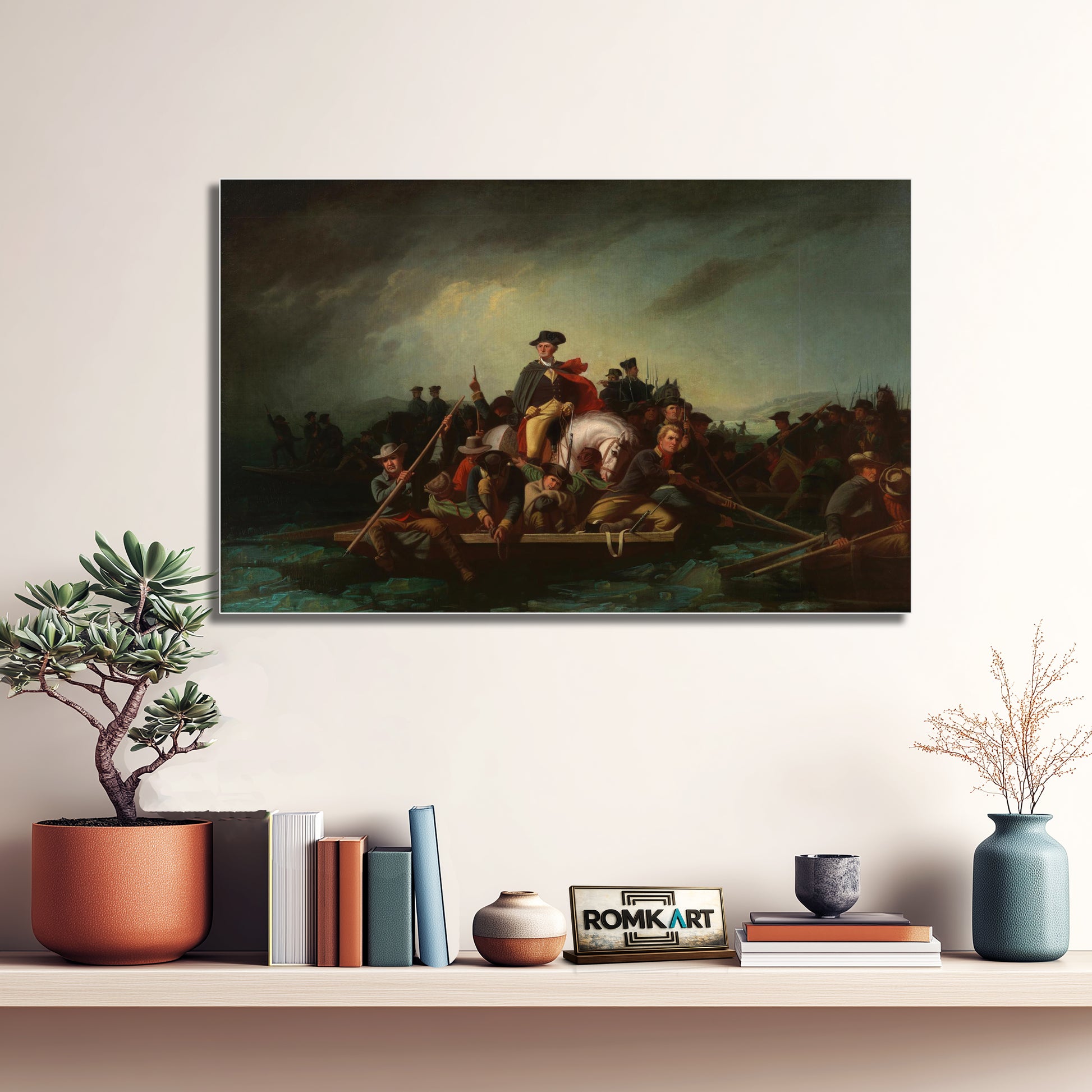 George Caleb Bingham Washington Crossing The Delaware 1856 – Reproduction