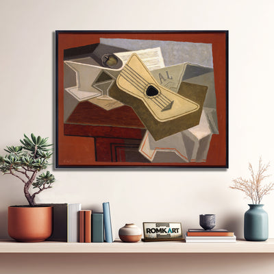 Juan Gris - Guitar And Newspaper 1925 Cubism – Reproduction
