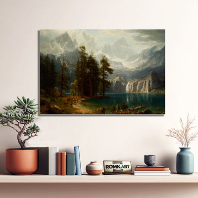 Albert Bierstadt Sierra Nevada 1871 - Reproduction by RomKart - Hand-Painted Oil Painting