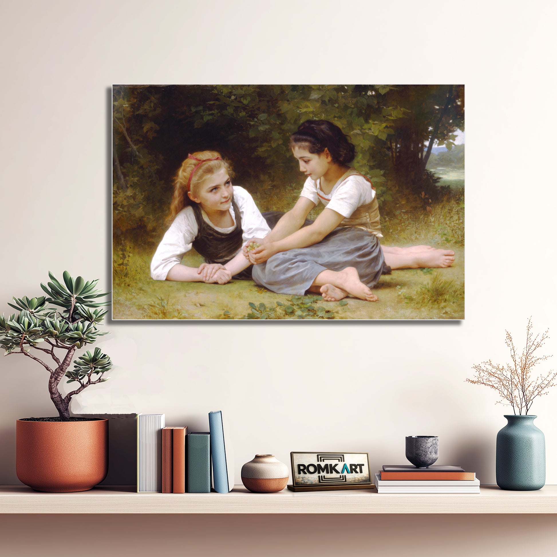 William Adolphe Bouguereau The Hazelnuts The Nut Gatherers 1882 – Reproduction