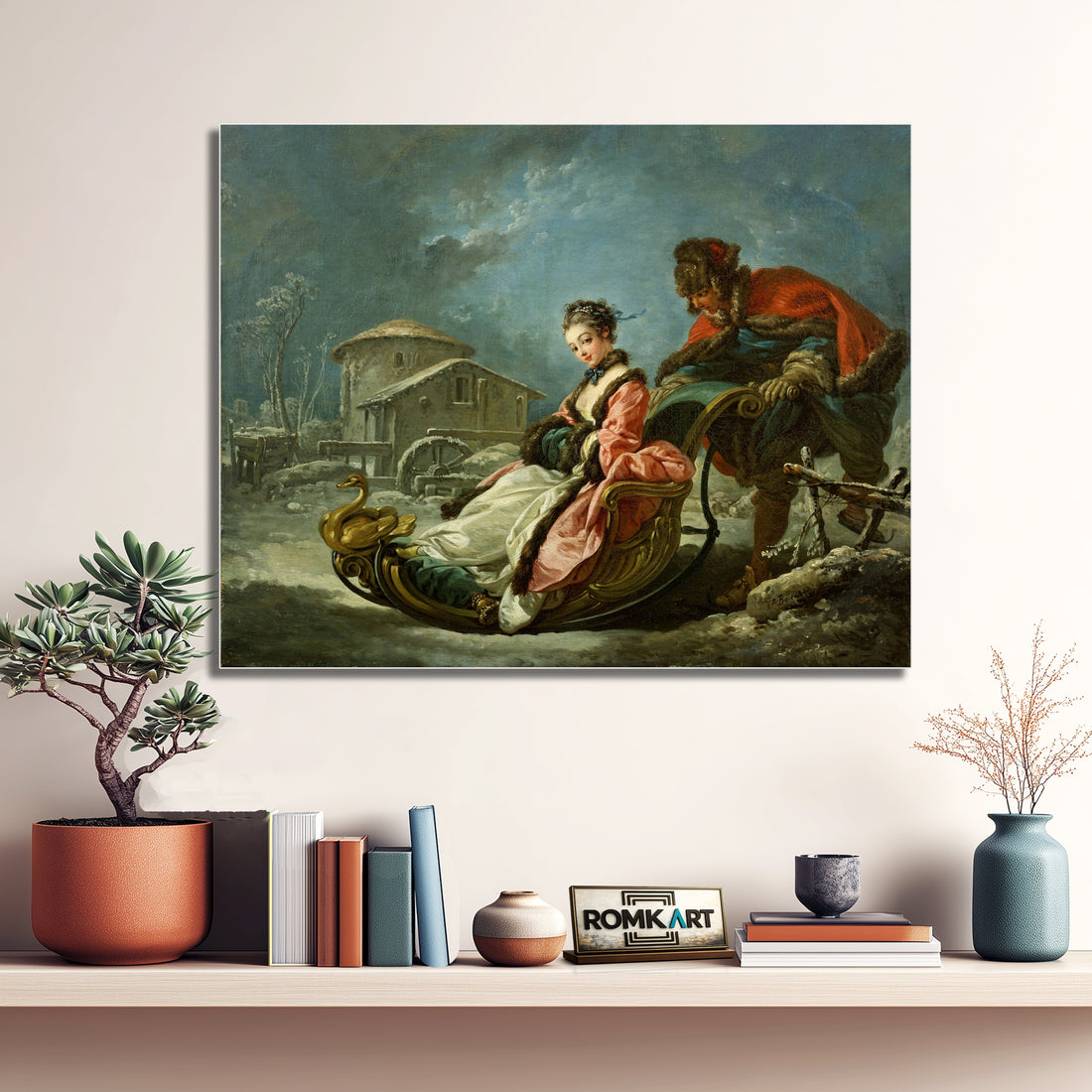 Francois Boucher The Four Seasons Winter 1755 – Reproduction