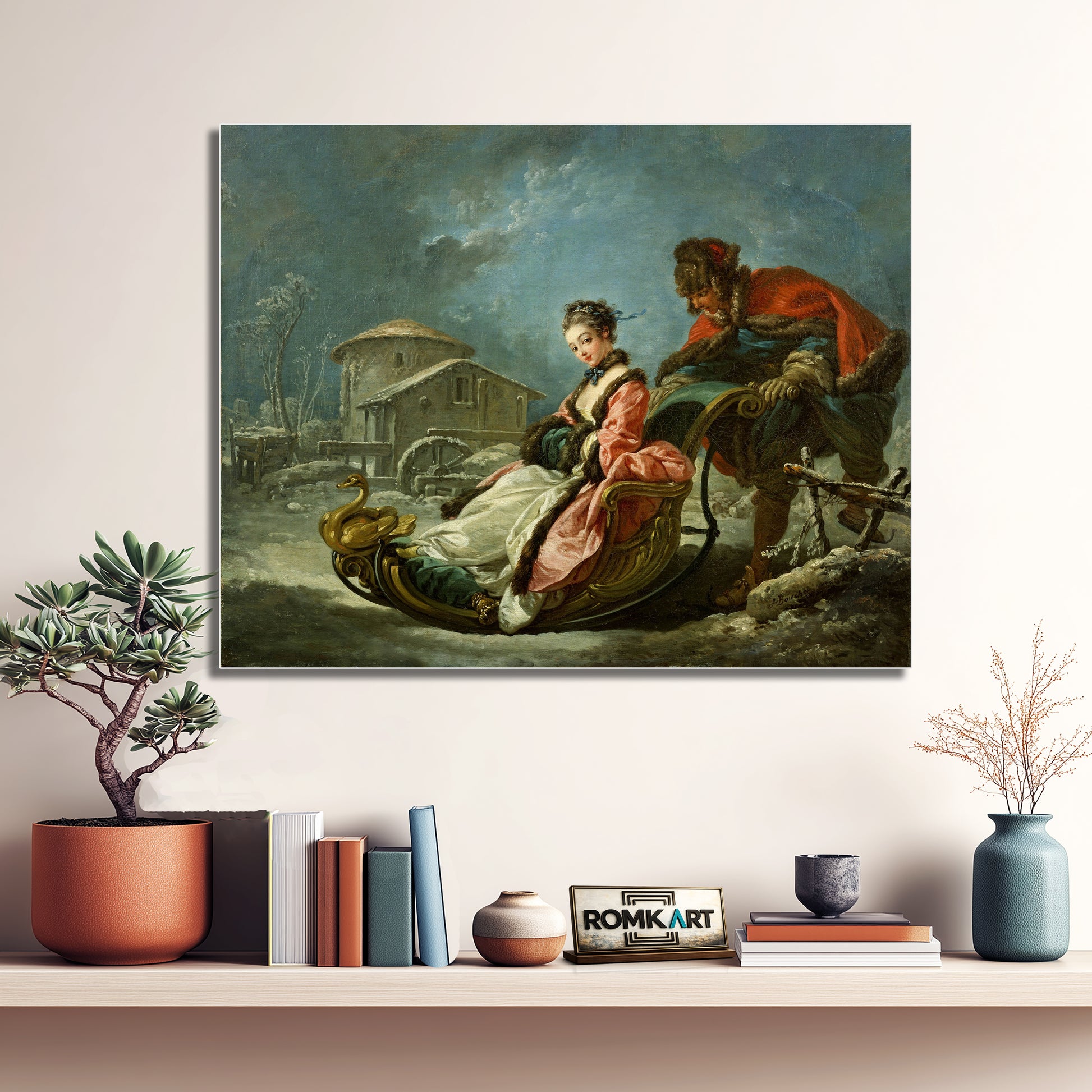 Francois Boucher The Four Seasons Winter 1755 – Reproduction