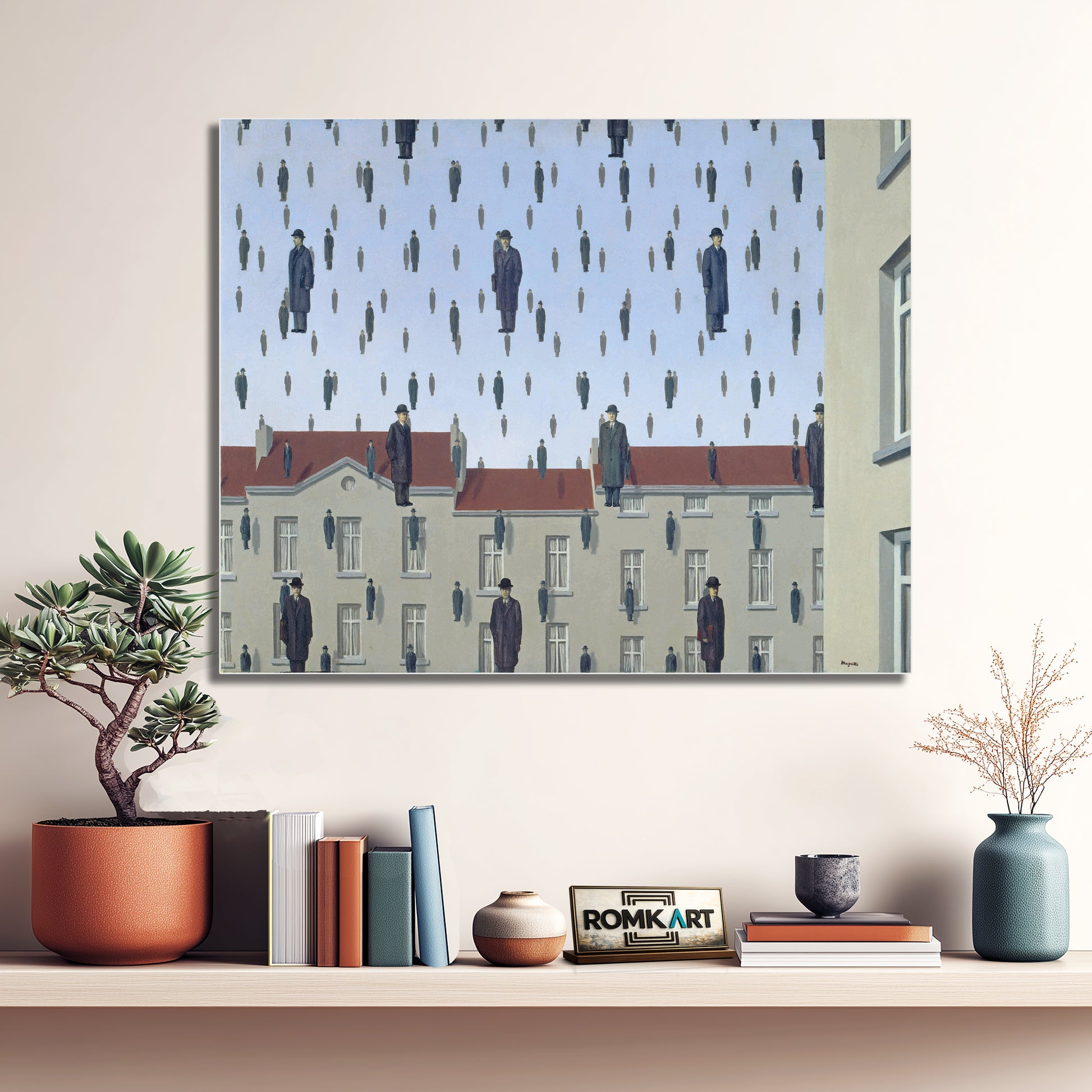 Rene Magritte Golconda 1953 – Reproduction