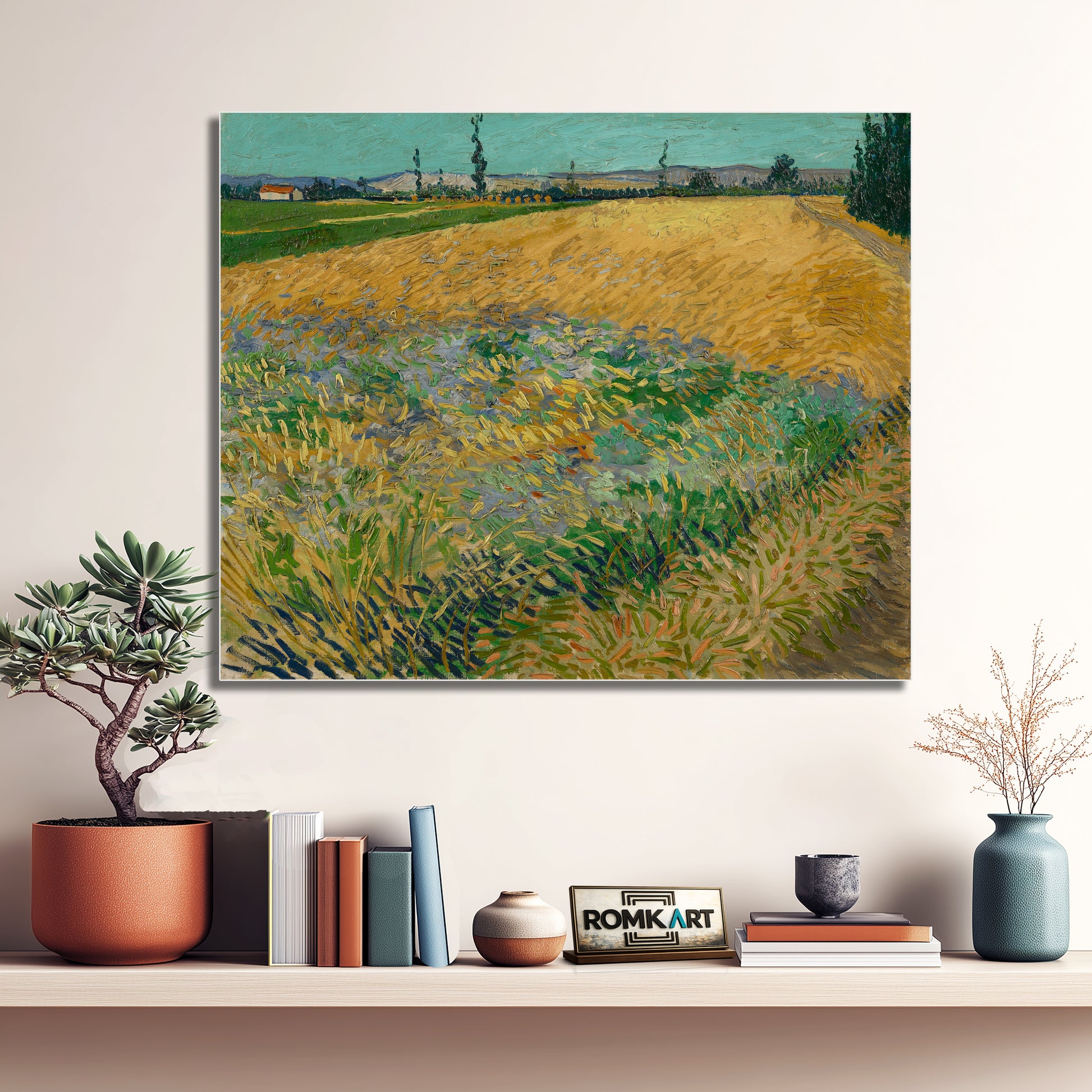Vincent Van Gogh Wheatfield 1888 – Reproduction