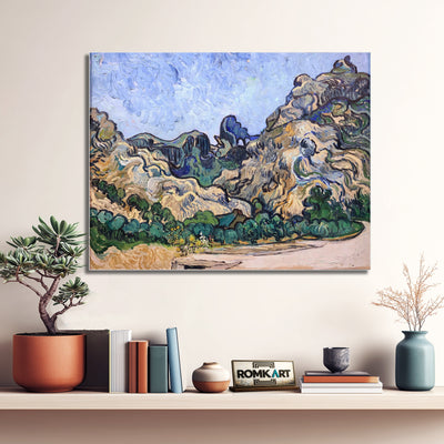 Vincent Van Gogh Mountains At Saint-rmy 1889 – Reproduction