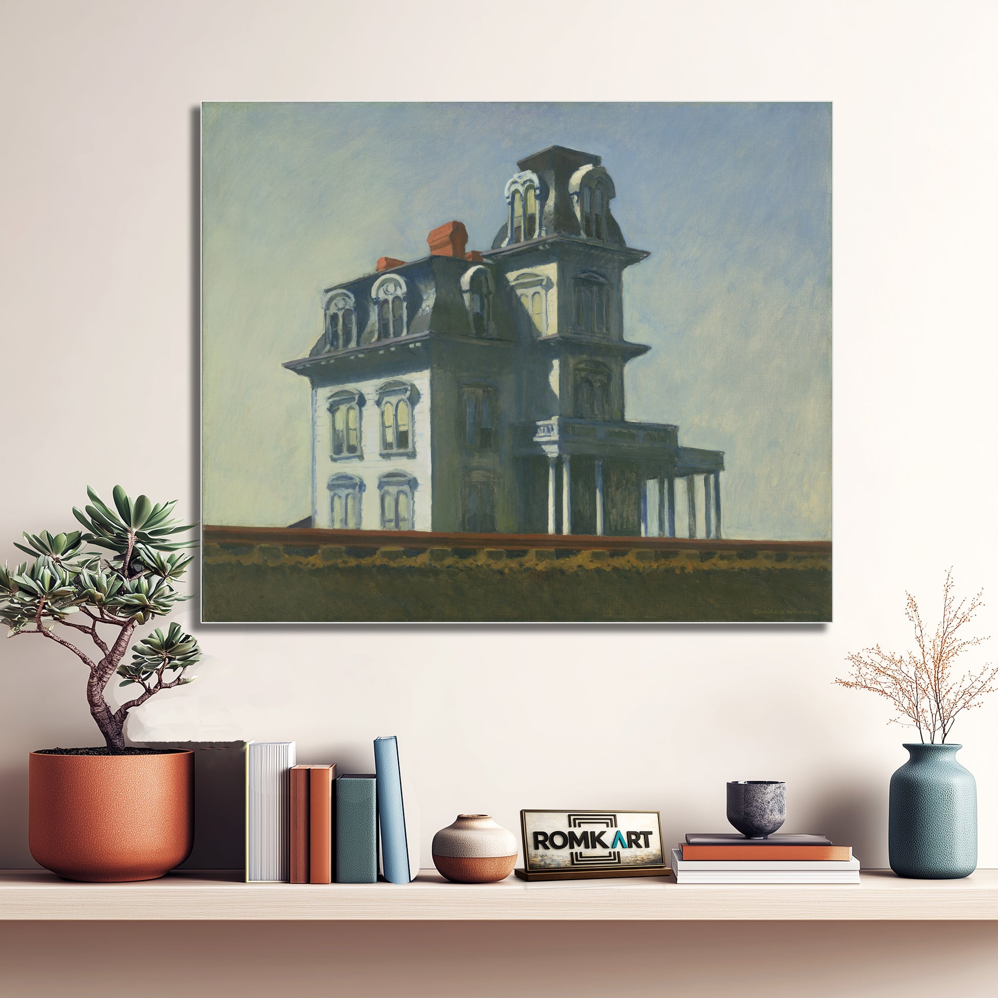 Edward Hopper House By The Railroad 1925 – Reproduction