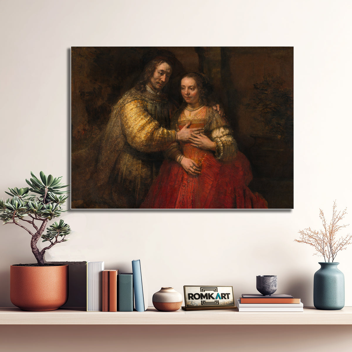 Rembrandt The Jewish Bride 1665-1669 – Reproduction