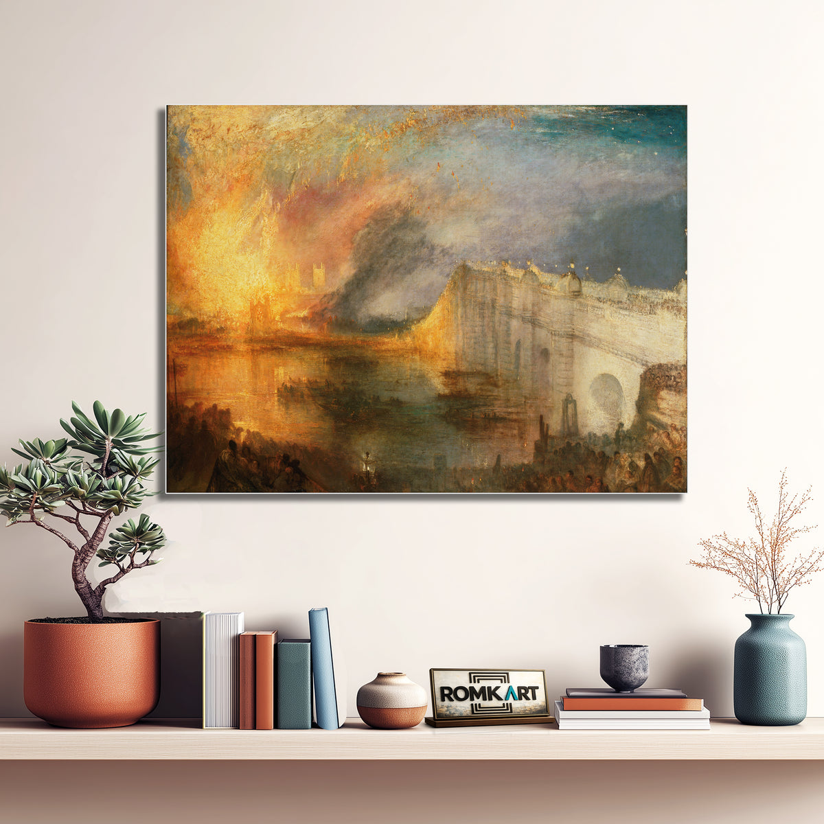 William Turner The Burning Of The Houses Of Lords And Commons 1834 – Reproduction