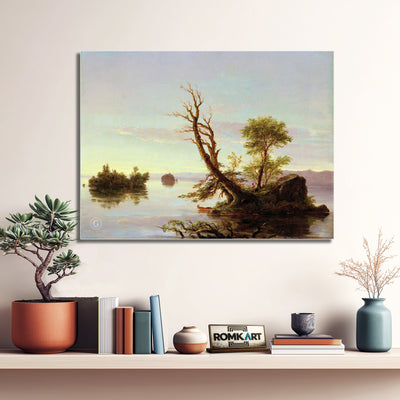 Thomas Cole American Lake Scene 1844 – Reproduction