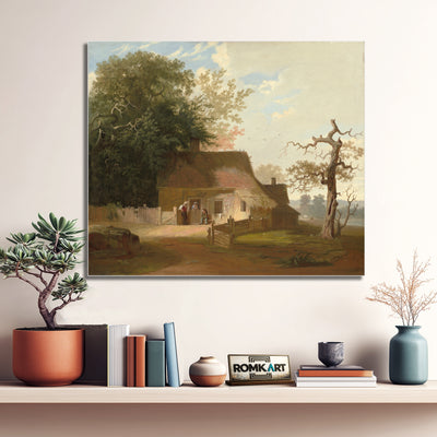 George Caleb Bingham Cottage Scenery 1845 – Reproduction