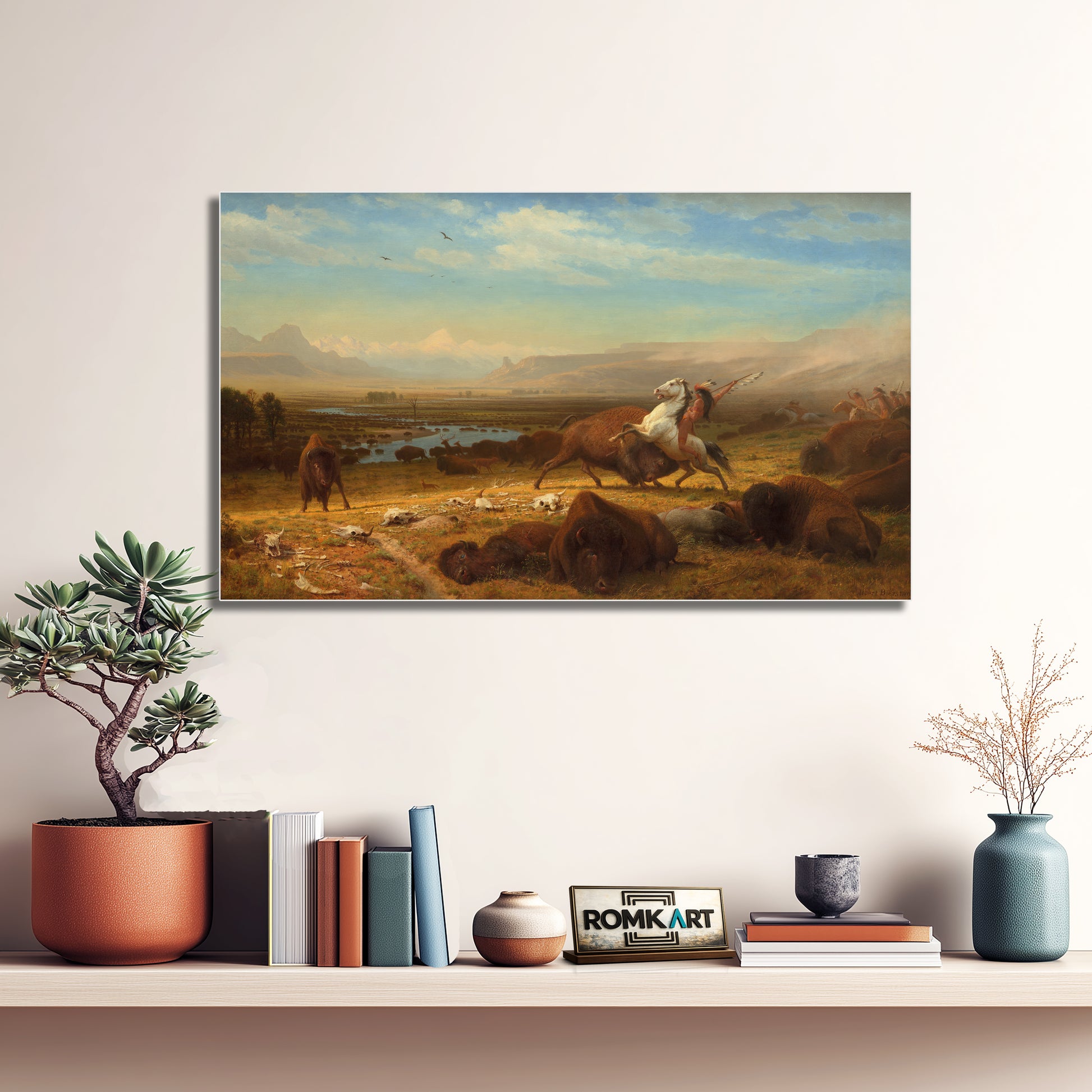 Albert Bierstadt The Last Of The Buffalo – Reproduction