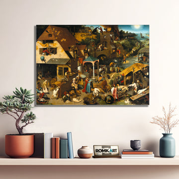 Pieter Bruegel The Elder The Dutch Proverbs 1559 – Reproduction