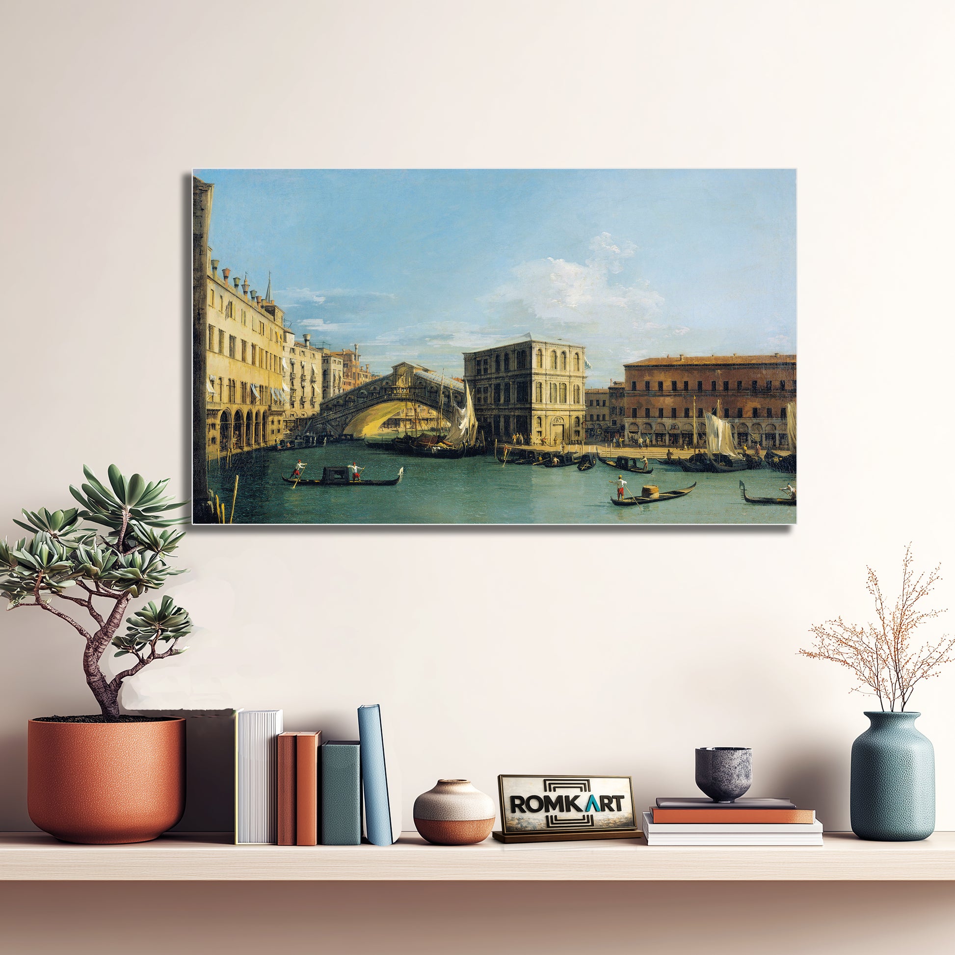 Canaletto The Rialto Bridge From The North In 1726-1727 – Reproduction