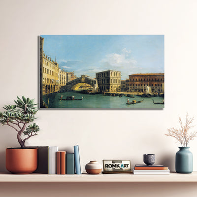 Canaletto The Rialto Bridge From The North In 1726-1727 – Reproduction