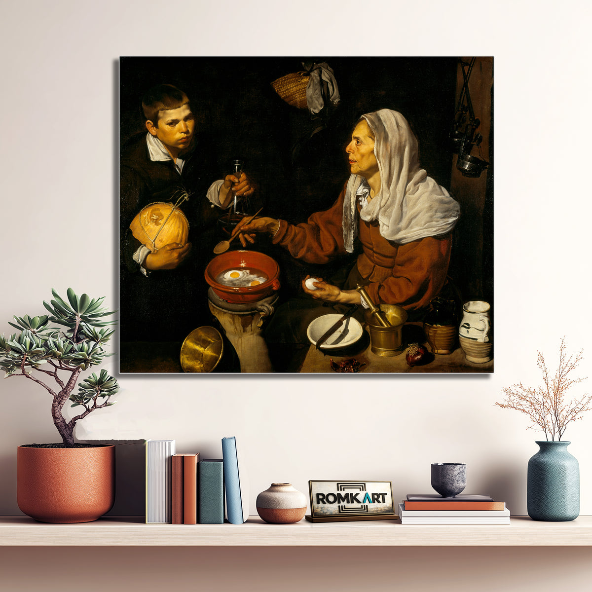 Diego Velazquez Old Woman Cooking Eggs 1618 – Reproduction