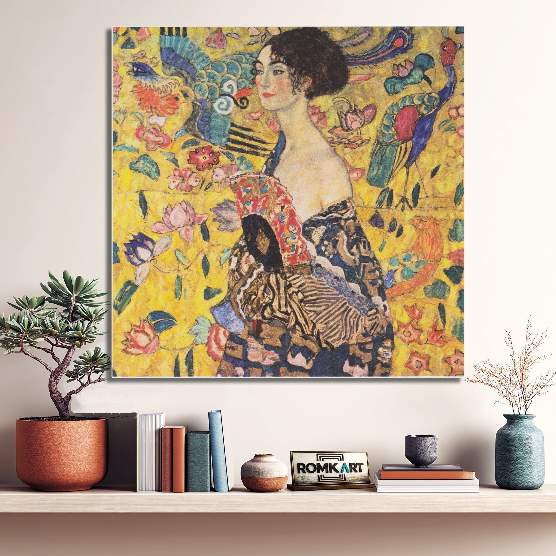 Gustav Klimt Lady With A Fan 1917-18 – Reproduction