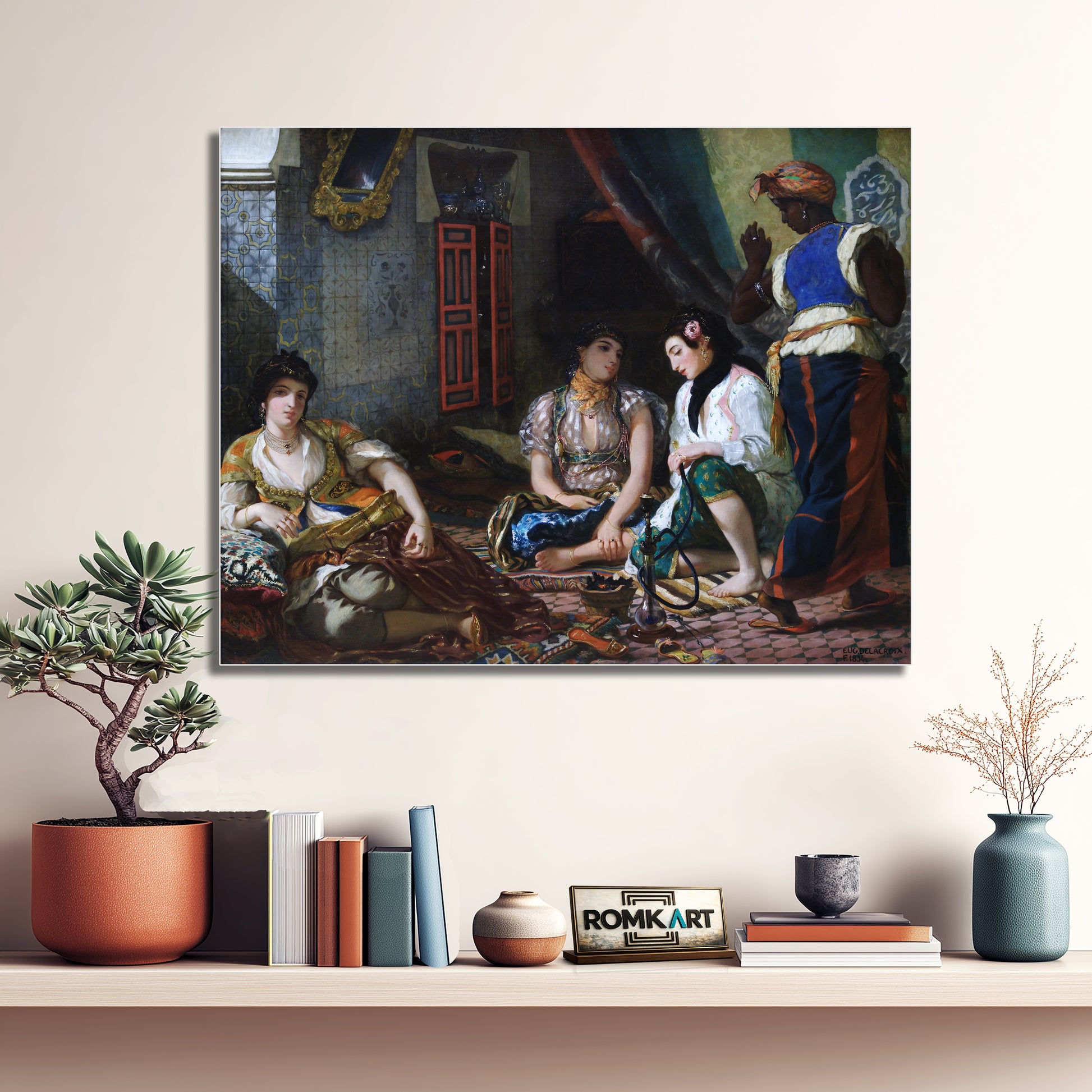 Eugene Delacroix The Women Of Algiers 1834 – Reproduction