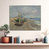 Vincent Van Gogh Fishing Boats On The Beach At Saintes-maries 1888 – Reproduction