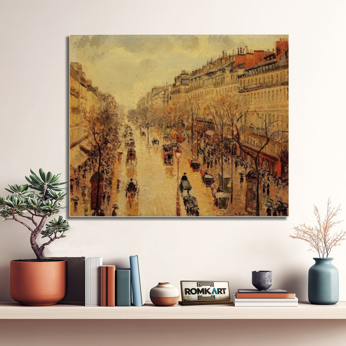 Camille Pissarro The Boulevard Montmartre Afternoon In The Rain 1897 – Reproduction