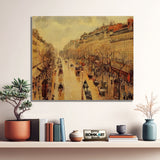 Camille Pissarro The Boulevard Montmartre Afternoon In The Rain 1897 – Reproduction