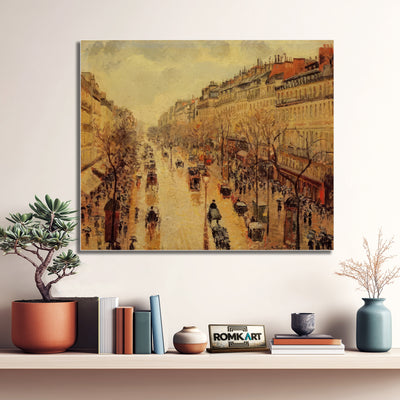 Camille Pissarro The Boulevard Montmartre Afternoon In The Rain 1897 – Reproduction