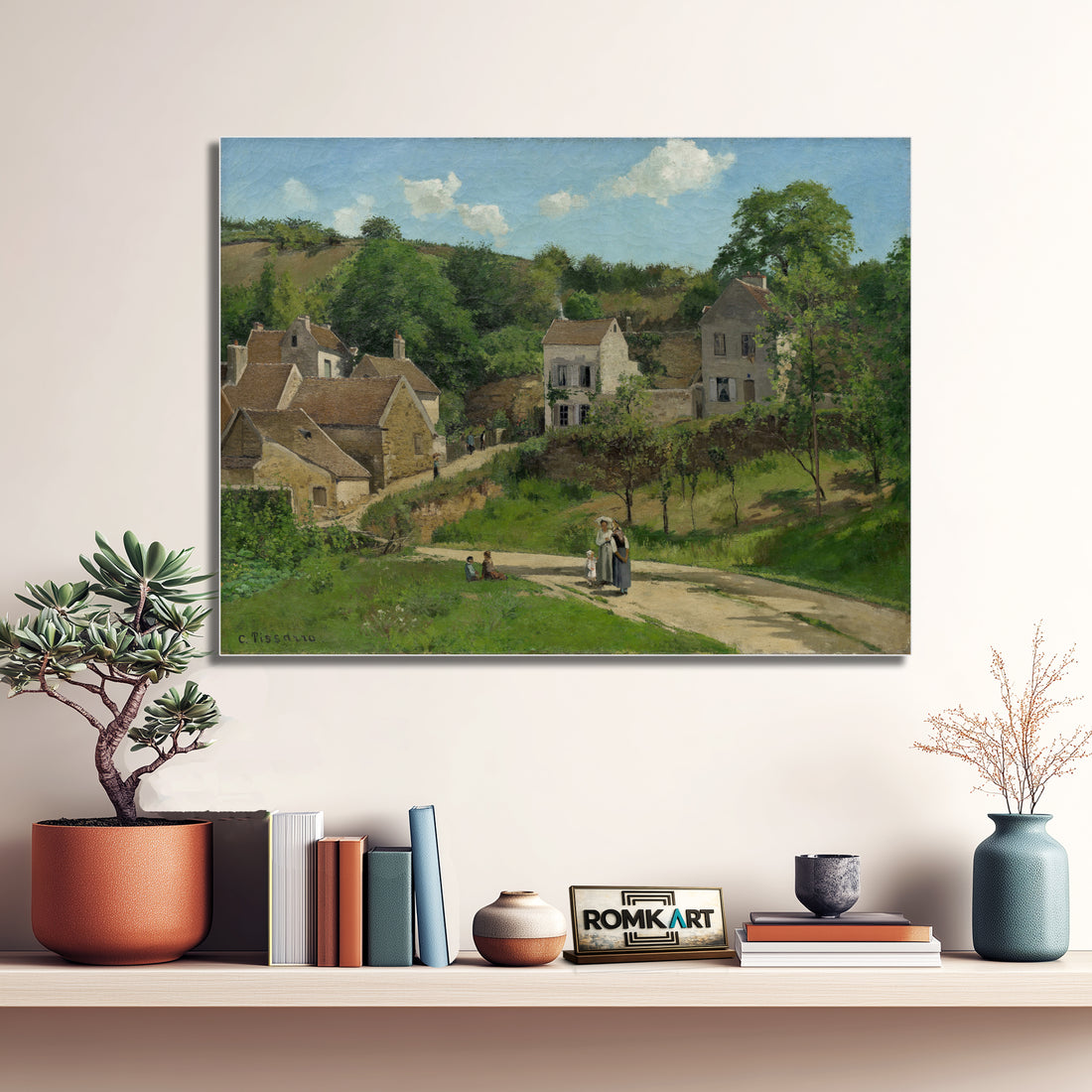 Camille Pissarro L'Hermitage à Pontoise 1867 – Reproduction
