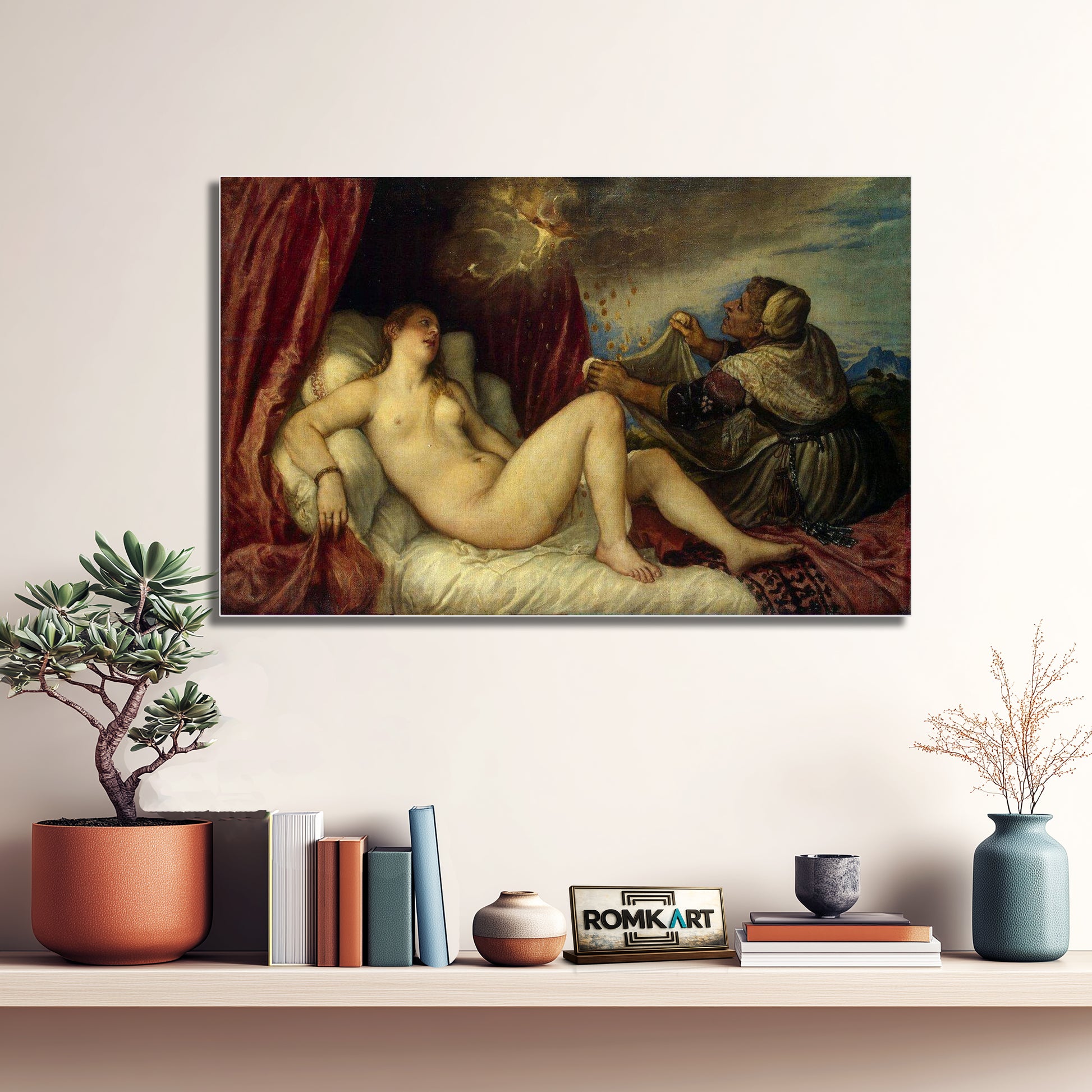 Titian Danae 1553 - 1554 – Reproduction