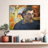 Paul Gauguin Self-portrait With The Yellow Christ 1890 – Reproduction