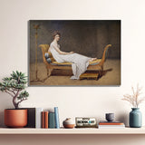 Jacques-louis David Portrait Of Madame Rcamier 1800 – Reproduction