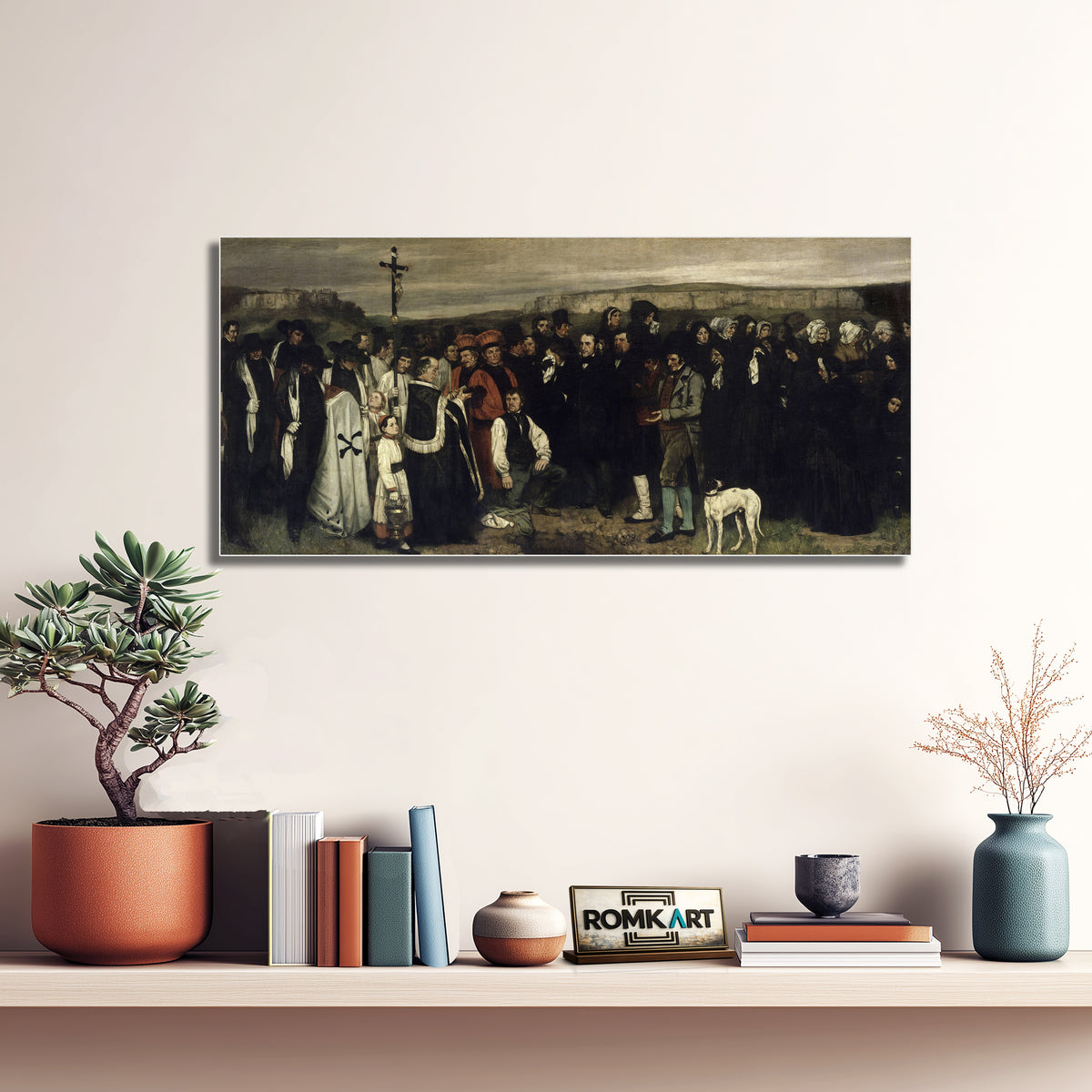 Gustave Courbet A Burial At Ornans 1850 – Reproduction