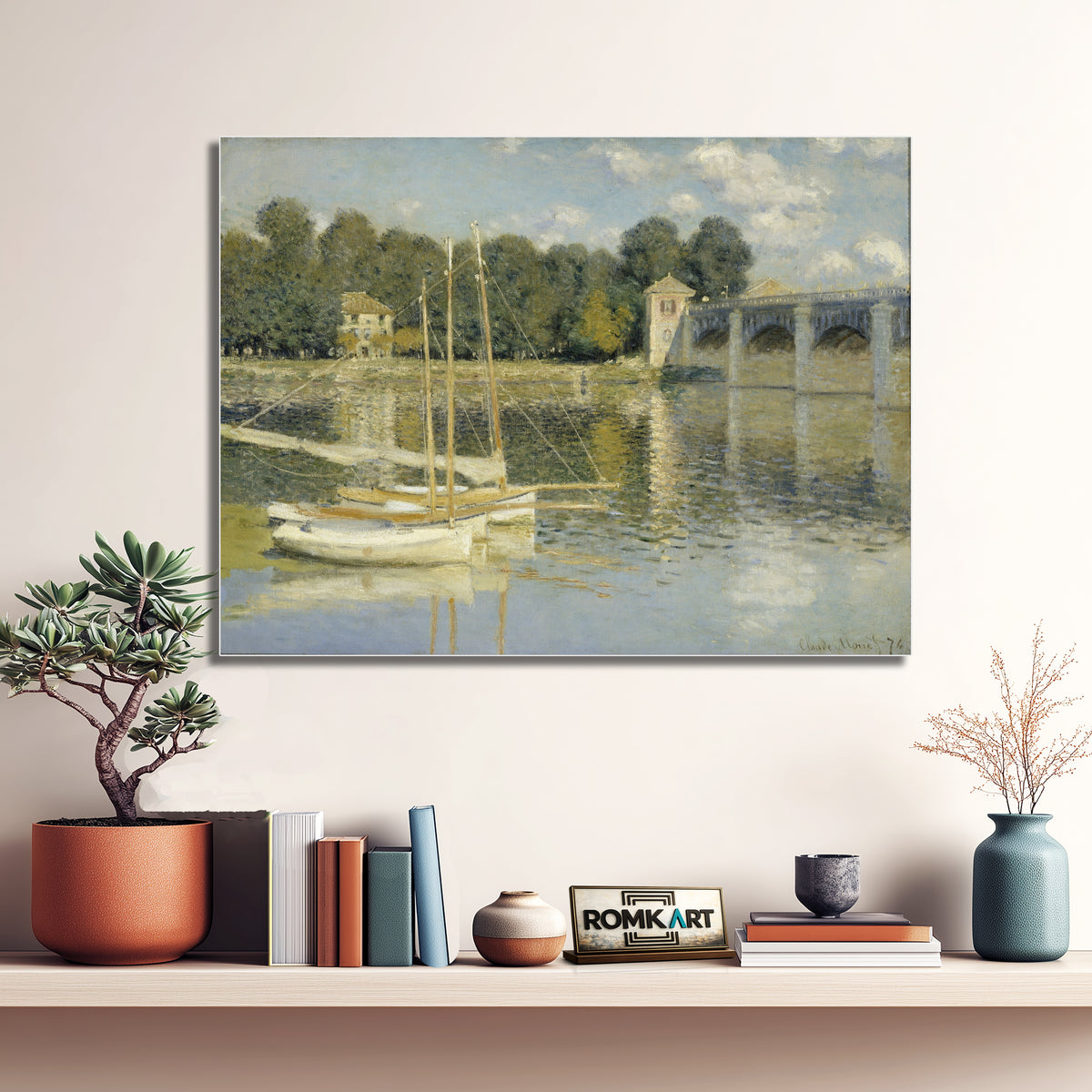 Claude Monet The Bridge At Argenteuil 1874 – Reproduction