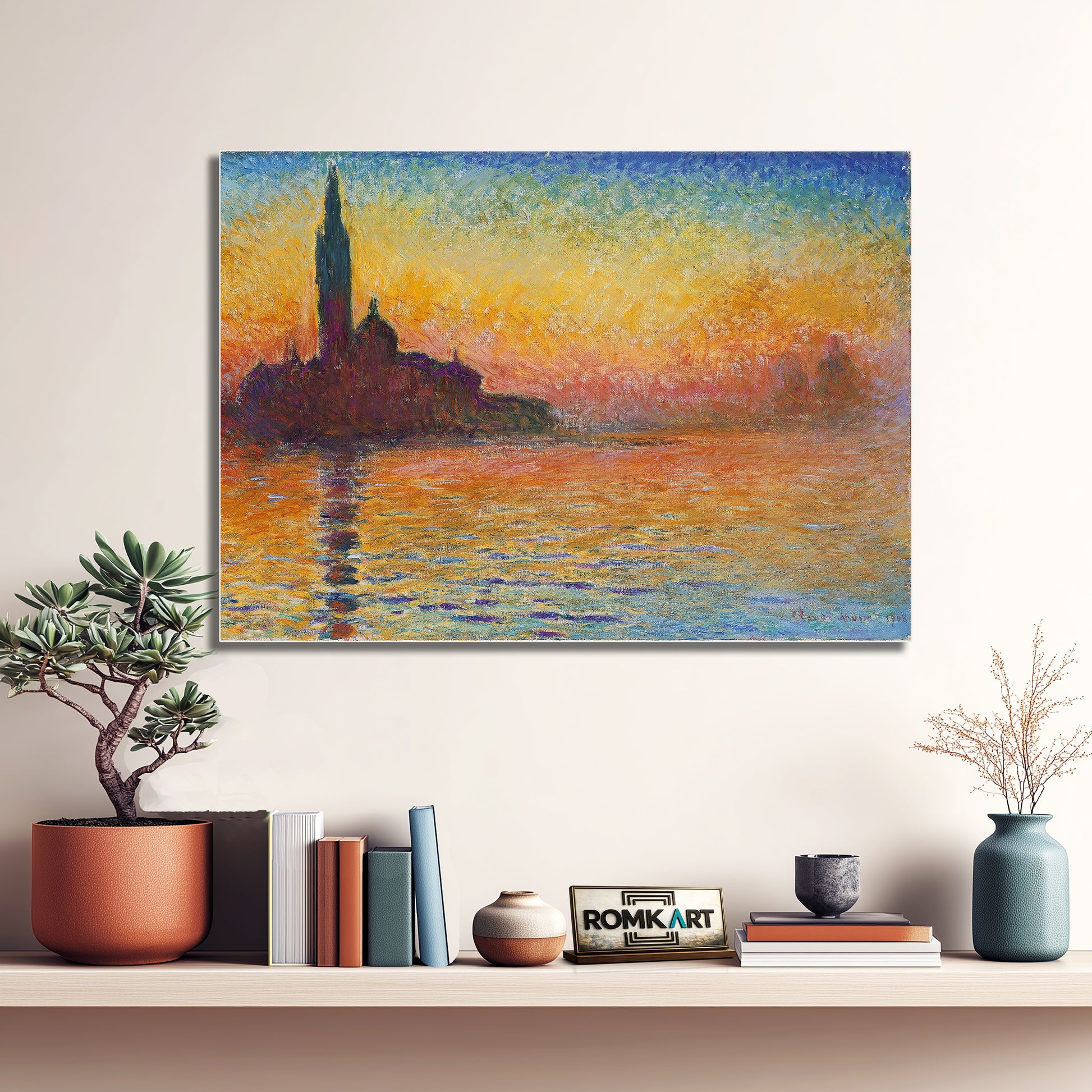 Claude Monet San Giorgio Maggiore At Dusk 1908 – Reproduction