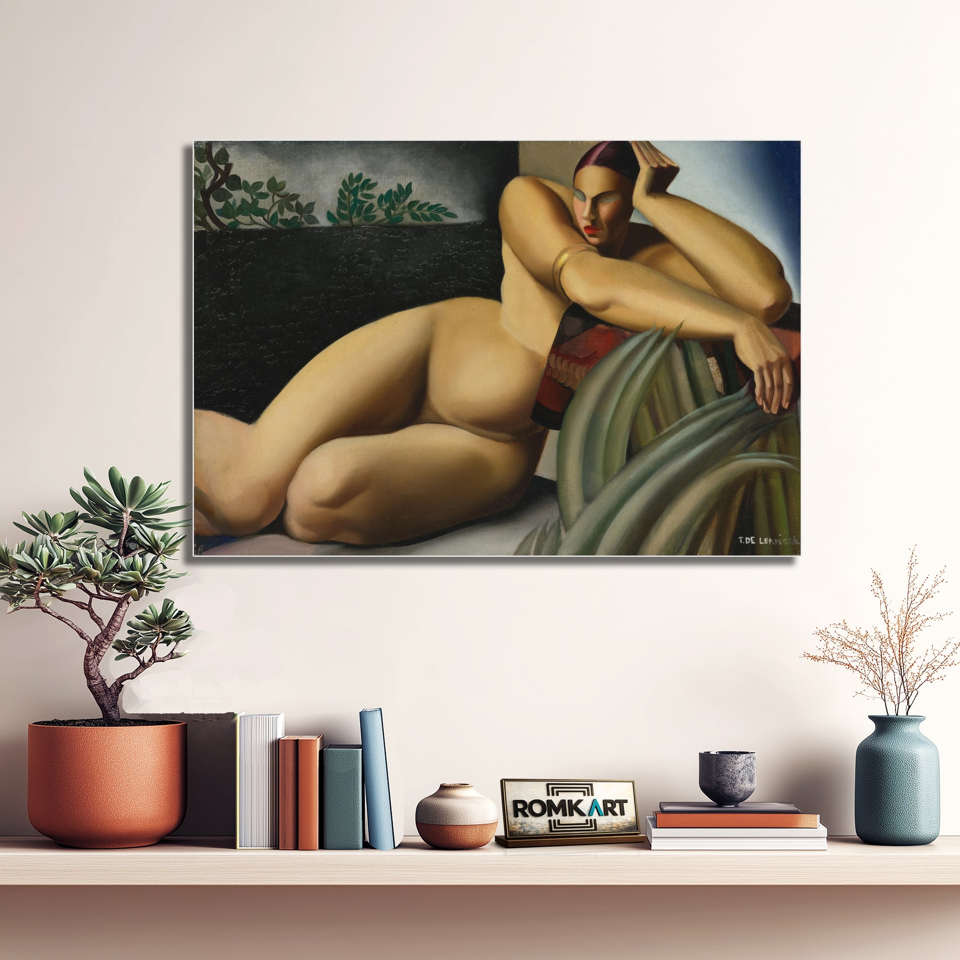 Tamara De Lempicka Nude On A Terrace 1925 – Reproduction