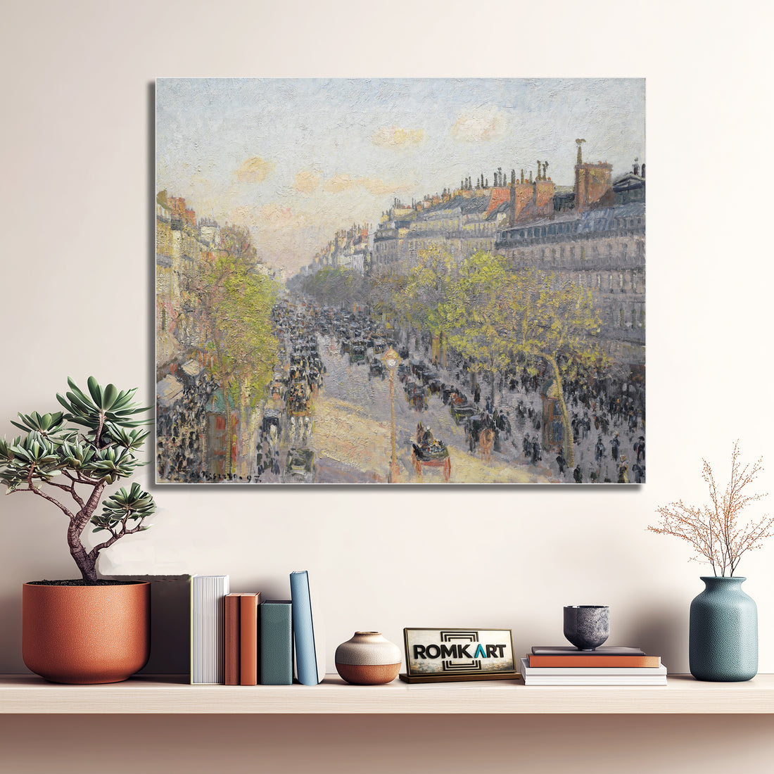 Camille Pissarro The Boulevard Montmartre Twilight 1897 – Reproduction