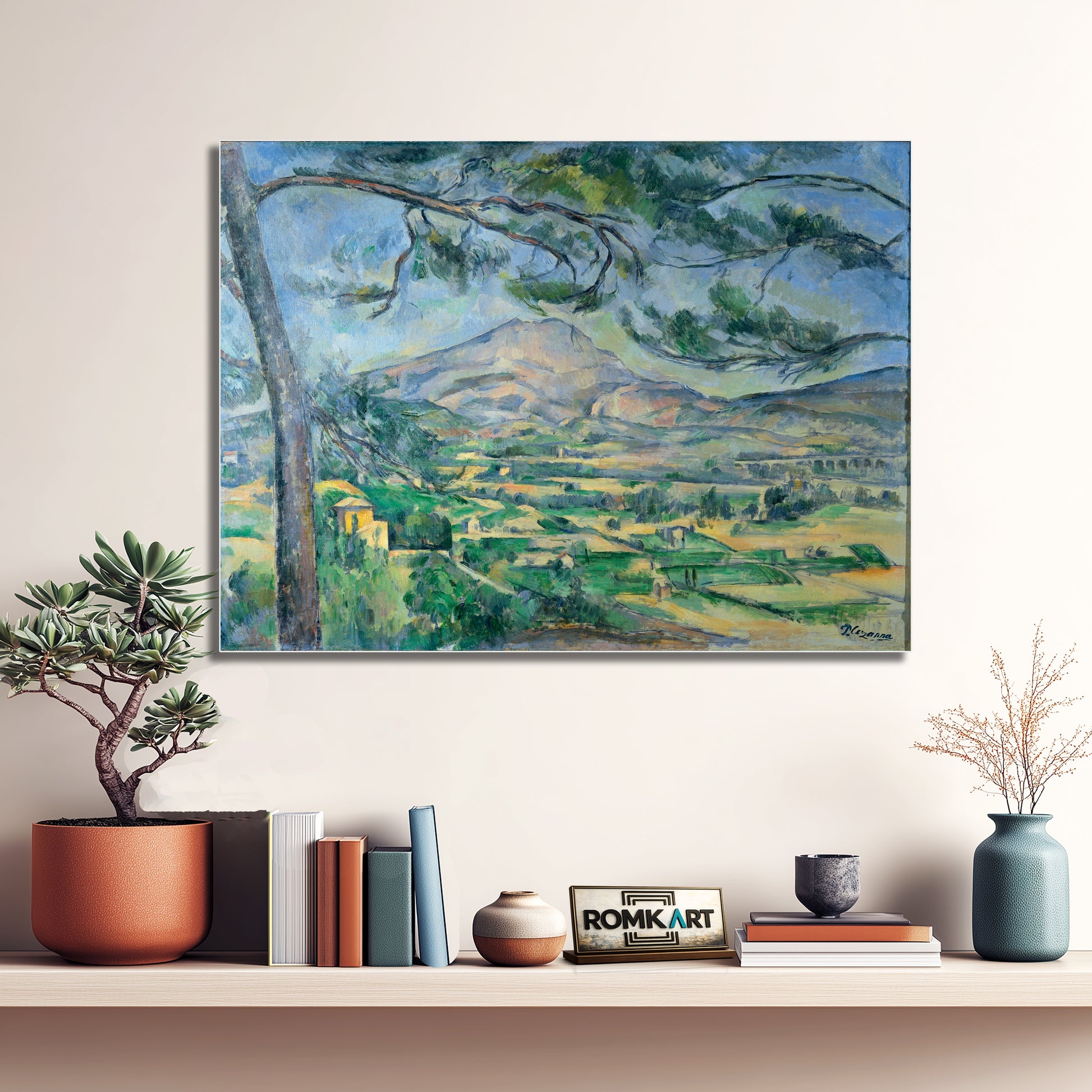 Paul Cezanne Mont Sainte-victoire With Large Pine 1887 – Reproduction