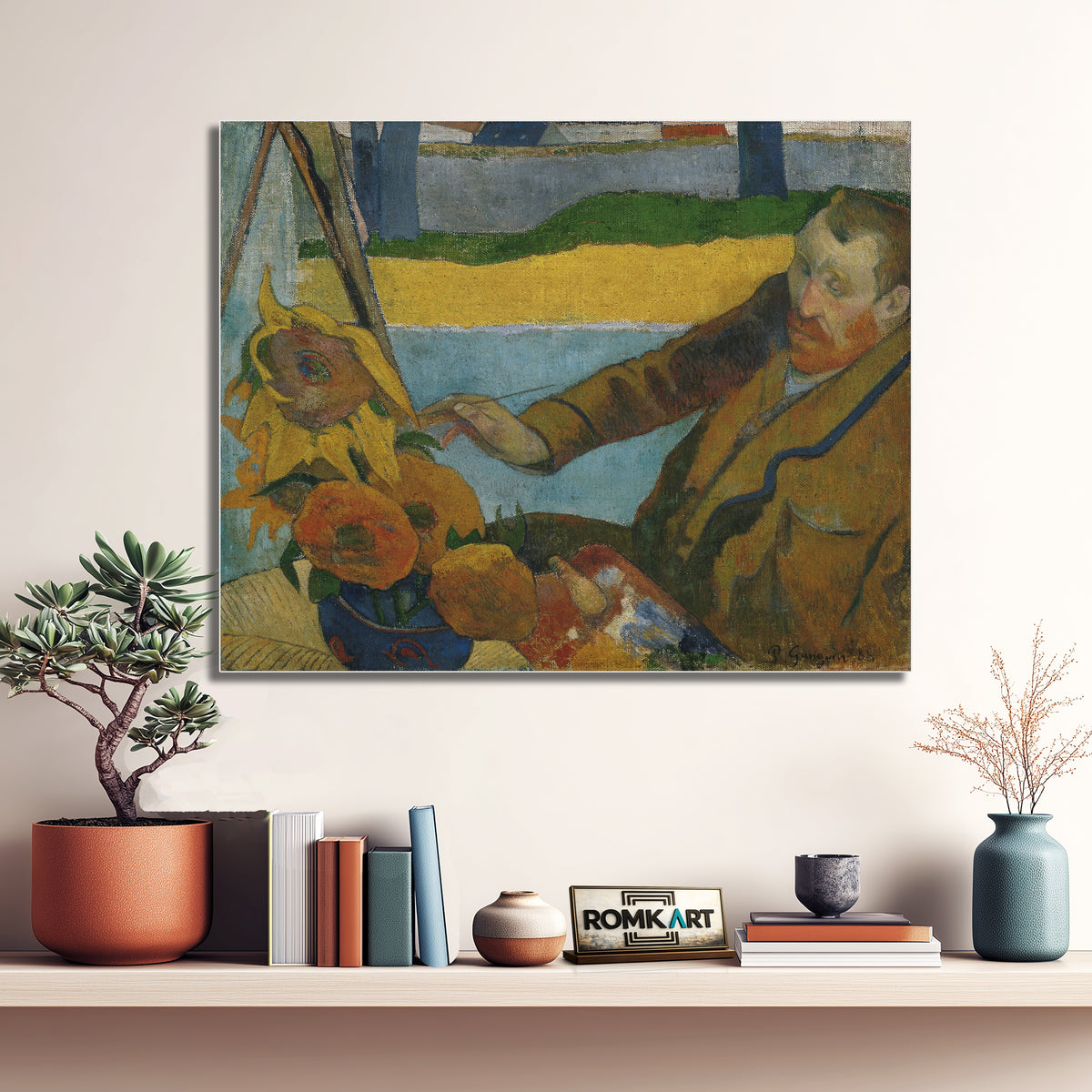 Paul Gauguin The Painter Of Sunflowers 1888 Vincent Van Gogh Painting Sunflowers – Reproduction