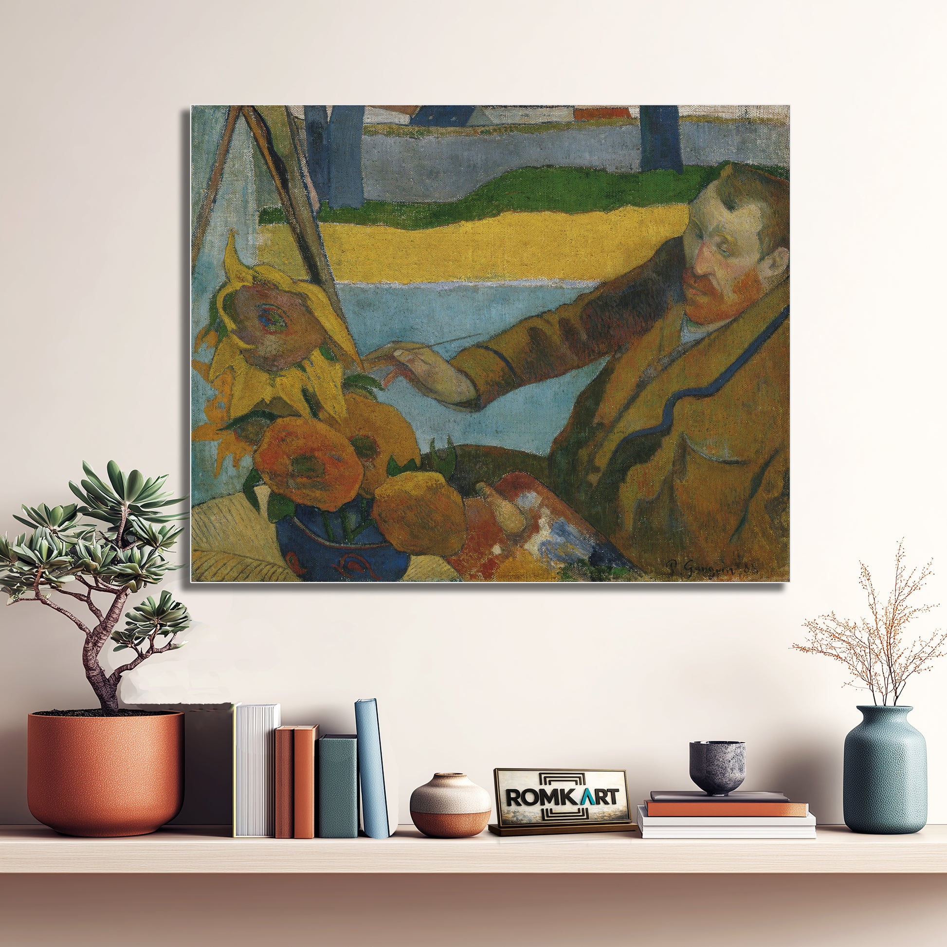Paul Gauguin The Painter Of Sunflowers 1888 Vincent Van Gogh Painting Sunflowers – Reproduction