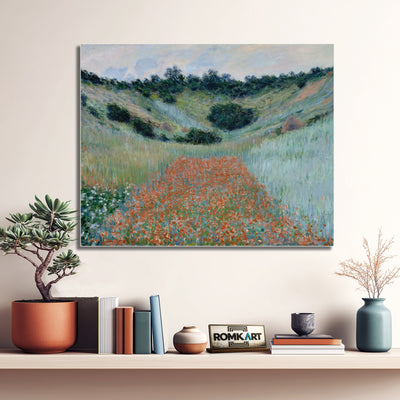 Claude Monet Poppy Field In A Hollow Near Giverny 1888 – Reproduction