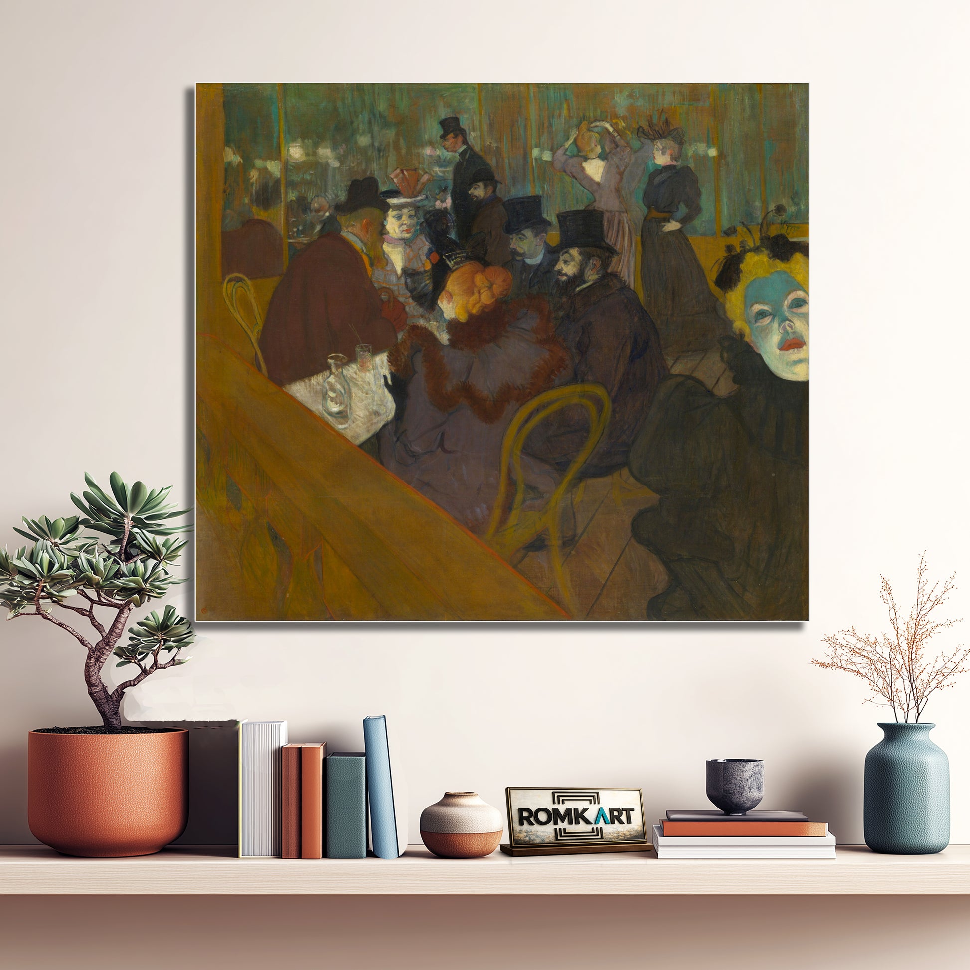 Henri De Toulouse-lautrec At The Moulin Rouge 1895 – Reproduction