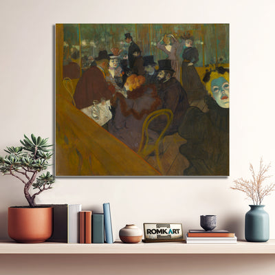 Henri De Toulouse-lautrec At The Moulin Rouge 1895 – Reproduction