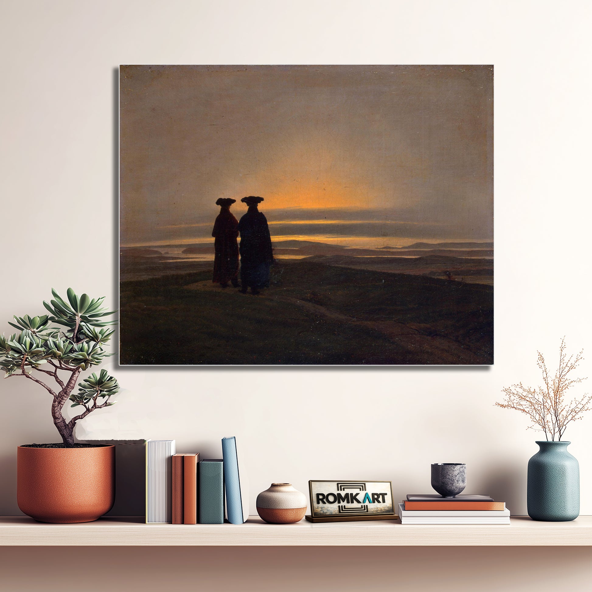 Caspar David Friedrich Sunset 1837 – Reproduction
