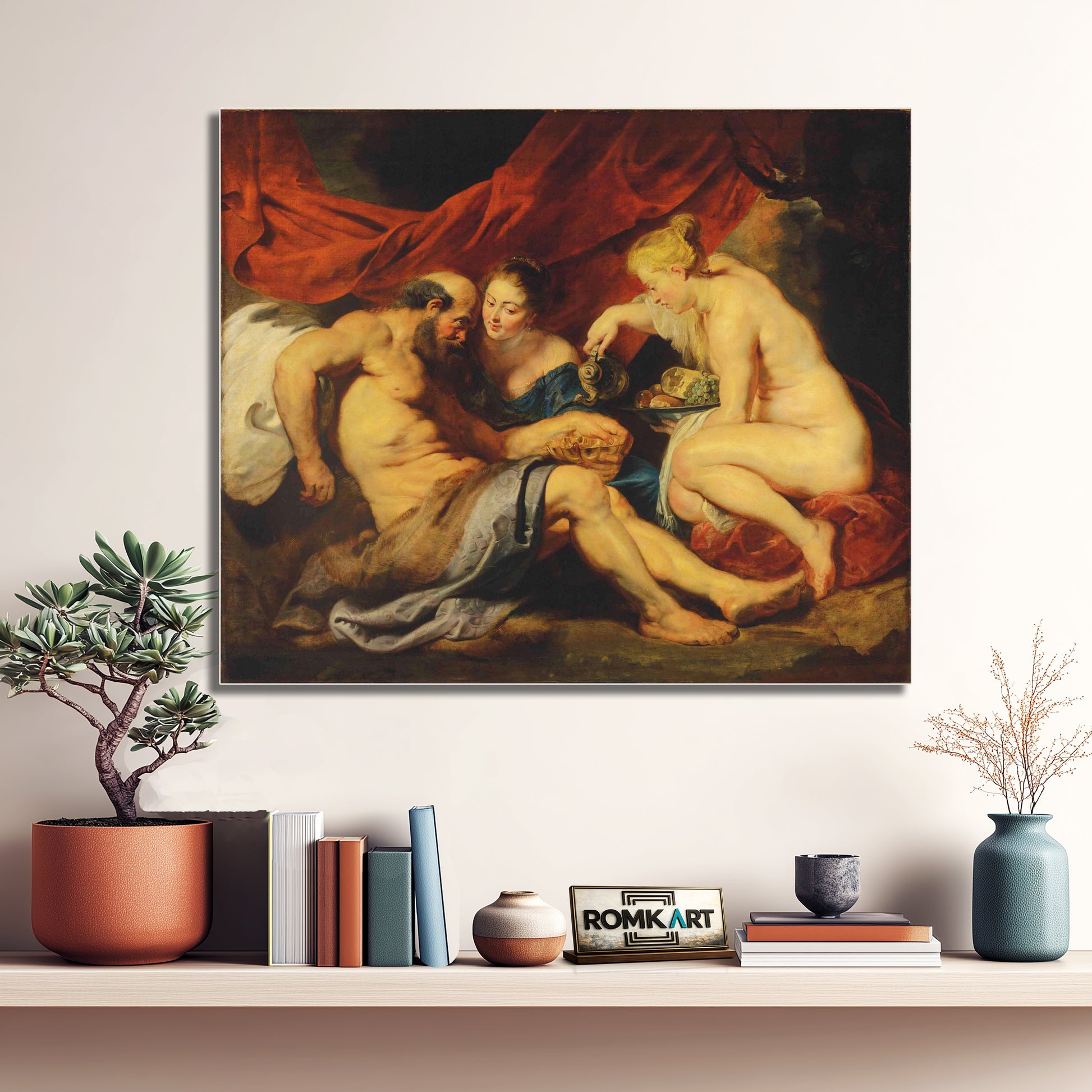 Peter Paul Rubens Lot And His Daughters 1614 – Reproduction