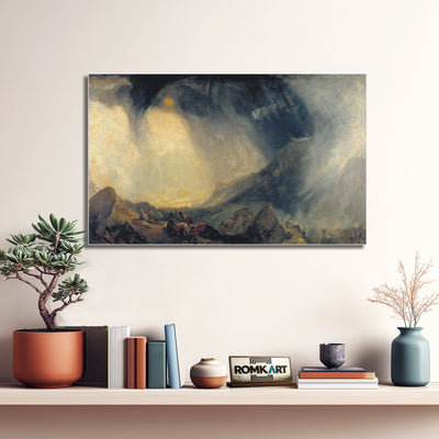William Turner Snow Storm Hannibal And His Army Crossing The Alps 1812 – Reproduction