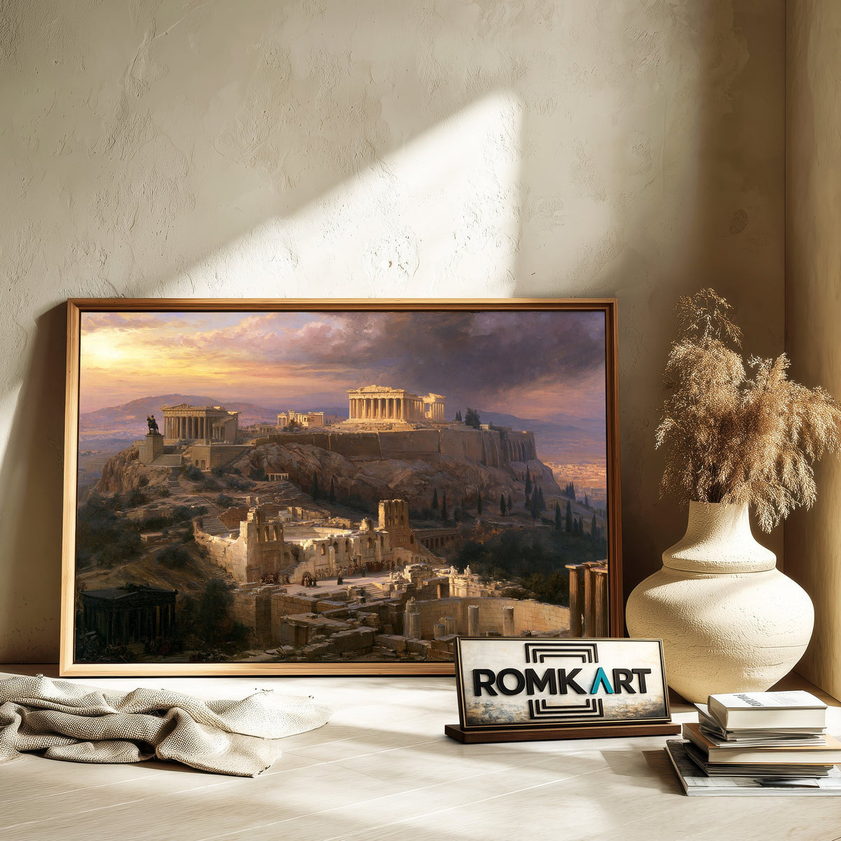 Acropolis of Athens Architectural Oil Painting