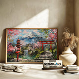 Japanese Garden Art Asian Art Oil Painting
