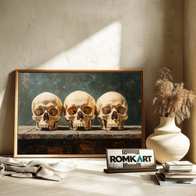Skulls Abstract Oil Painting