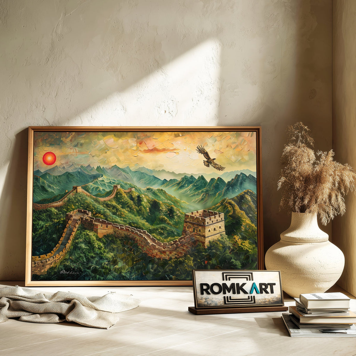 Great Wall Architectural Oil Painting