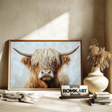 Highland Cow Farm Animal Oil Painting