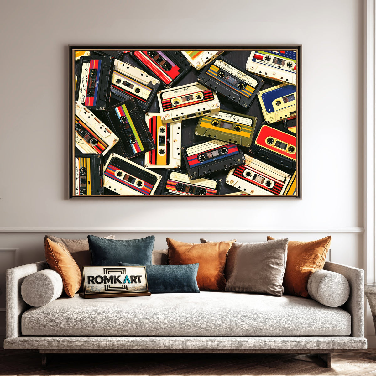 80's Cassette Tape Retro Oil Painting - image 4