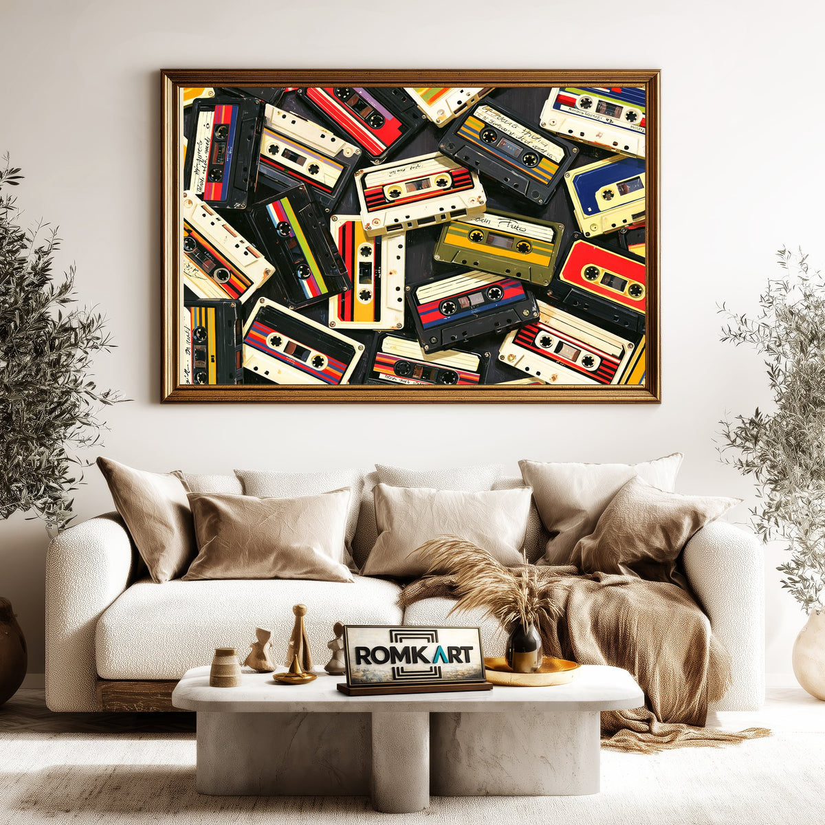 80's Cassette Tape Retro Oil Painting - image 5